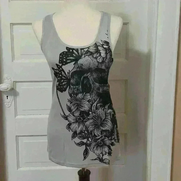 Hyraw Clothing Brand Tops - HYRAW  Femme Butterfly Tank